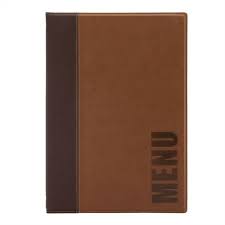 Menu A4 Securit 4 Blatt - Braun